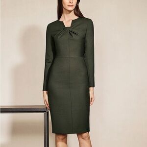 The Fold The Waverley Dress Olive Green